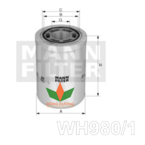 Lọc dầu Mann WH980/1